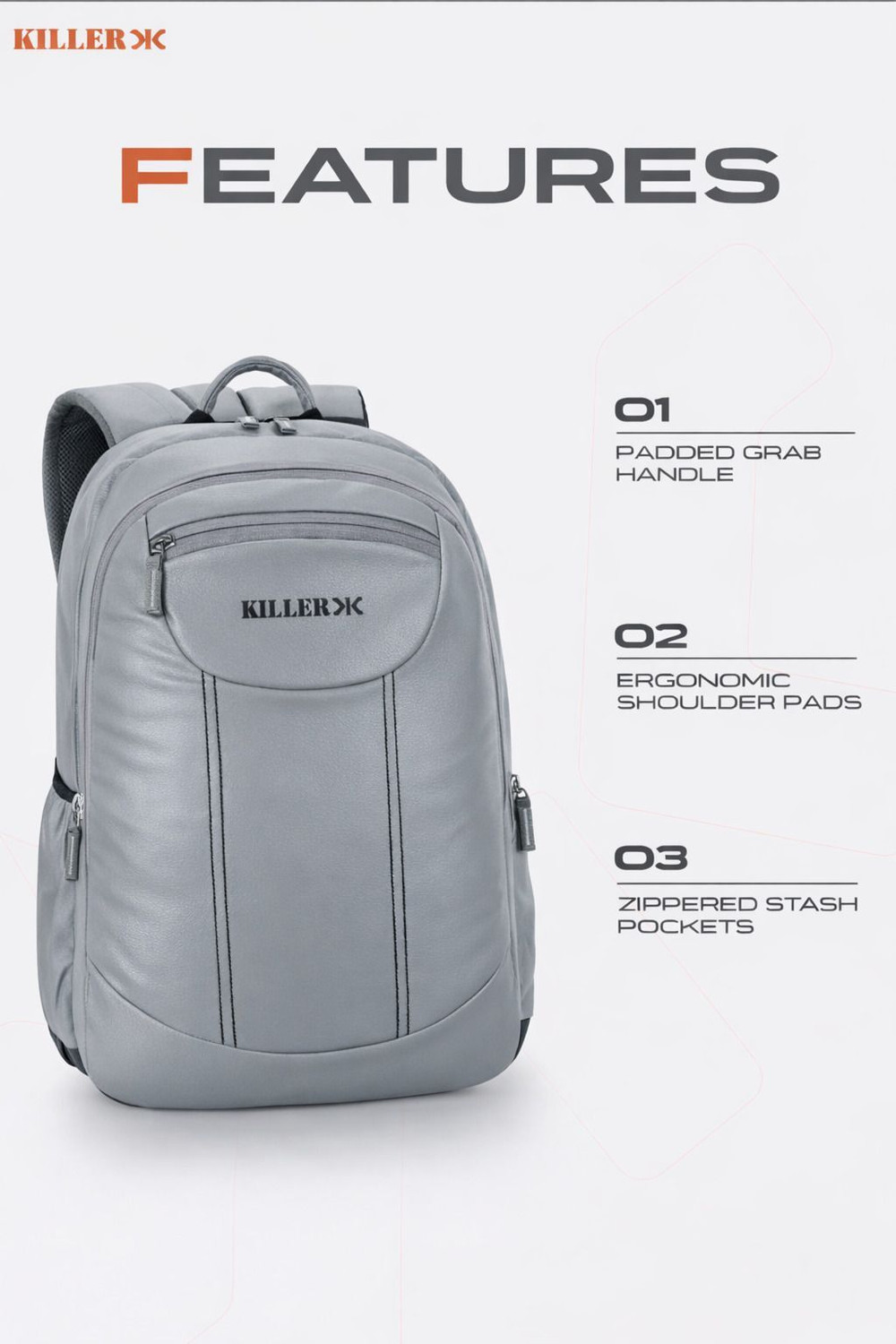 Image of KILLER ARJIC bag WITH RAINCOVER 35 L Laptop Backpack