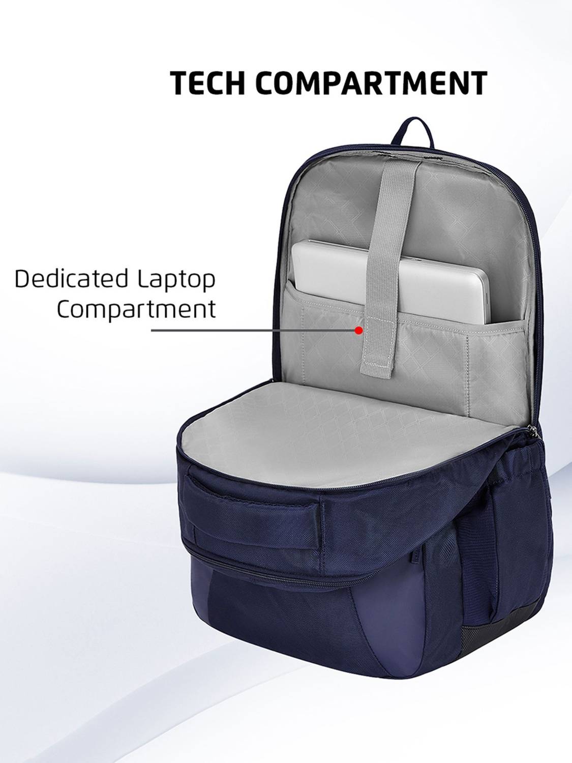 SAFARI Loft 37L Blue Laptop Backpack - Image 4