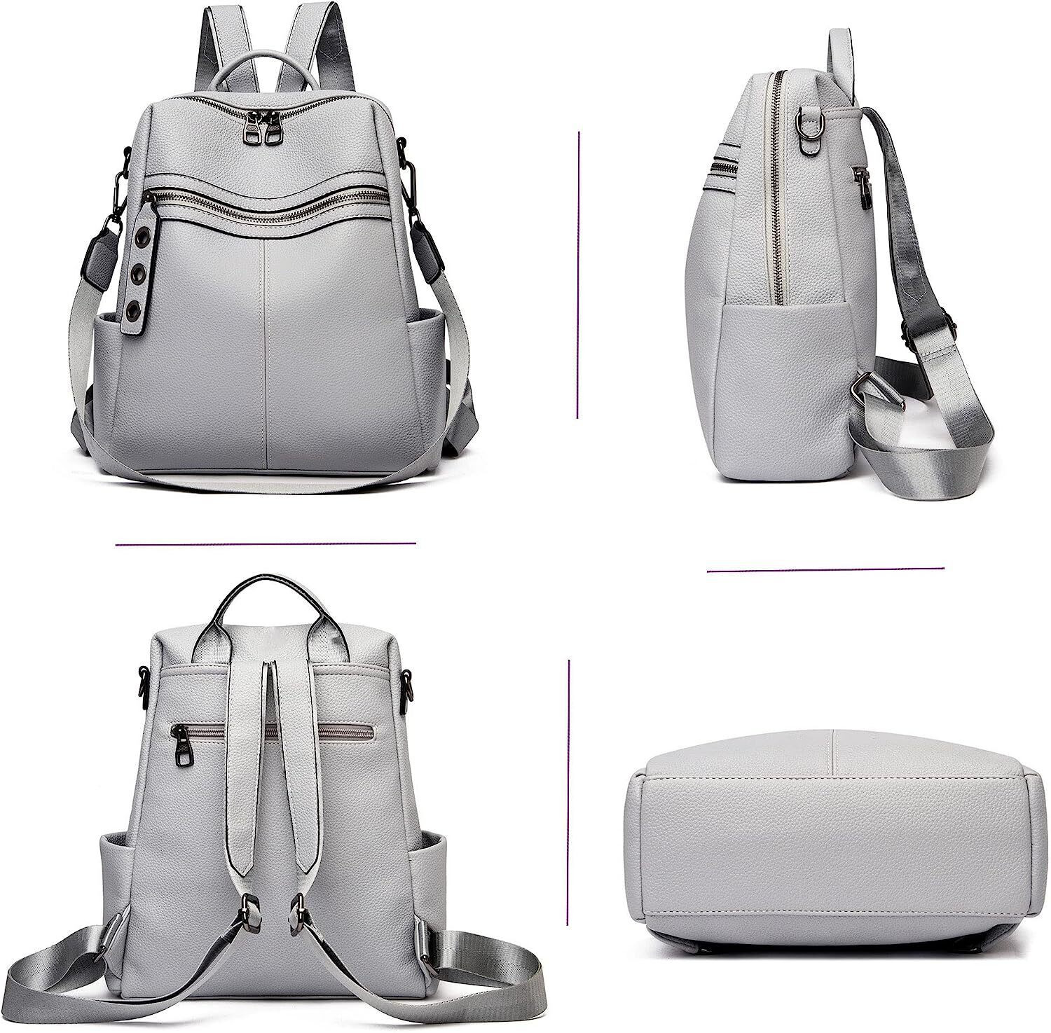 Image of HouseOfCommon Purse for Women Fashion Leather Convertible Shoulder Handbag Satchel Rucksack 25 L Backpack
