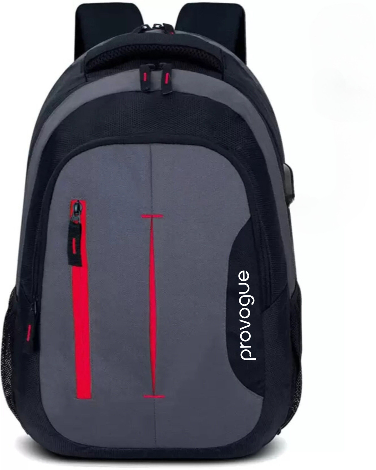 Image of PROVOGUE laptop backpack unisex with usb charging port.water Resistant(Black) 36 L Backpack
