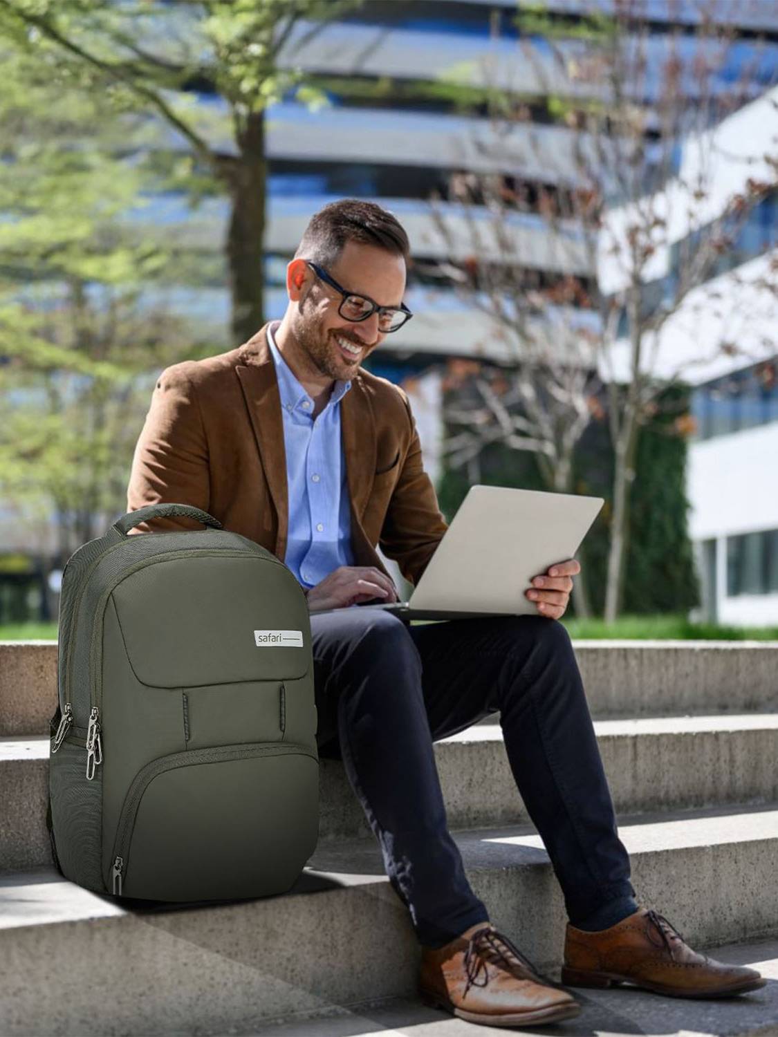 SAFARI Bolt 30L Laptop Backpack (Green) - Image 2