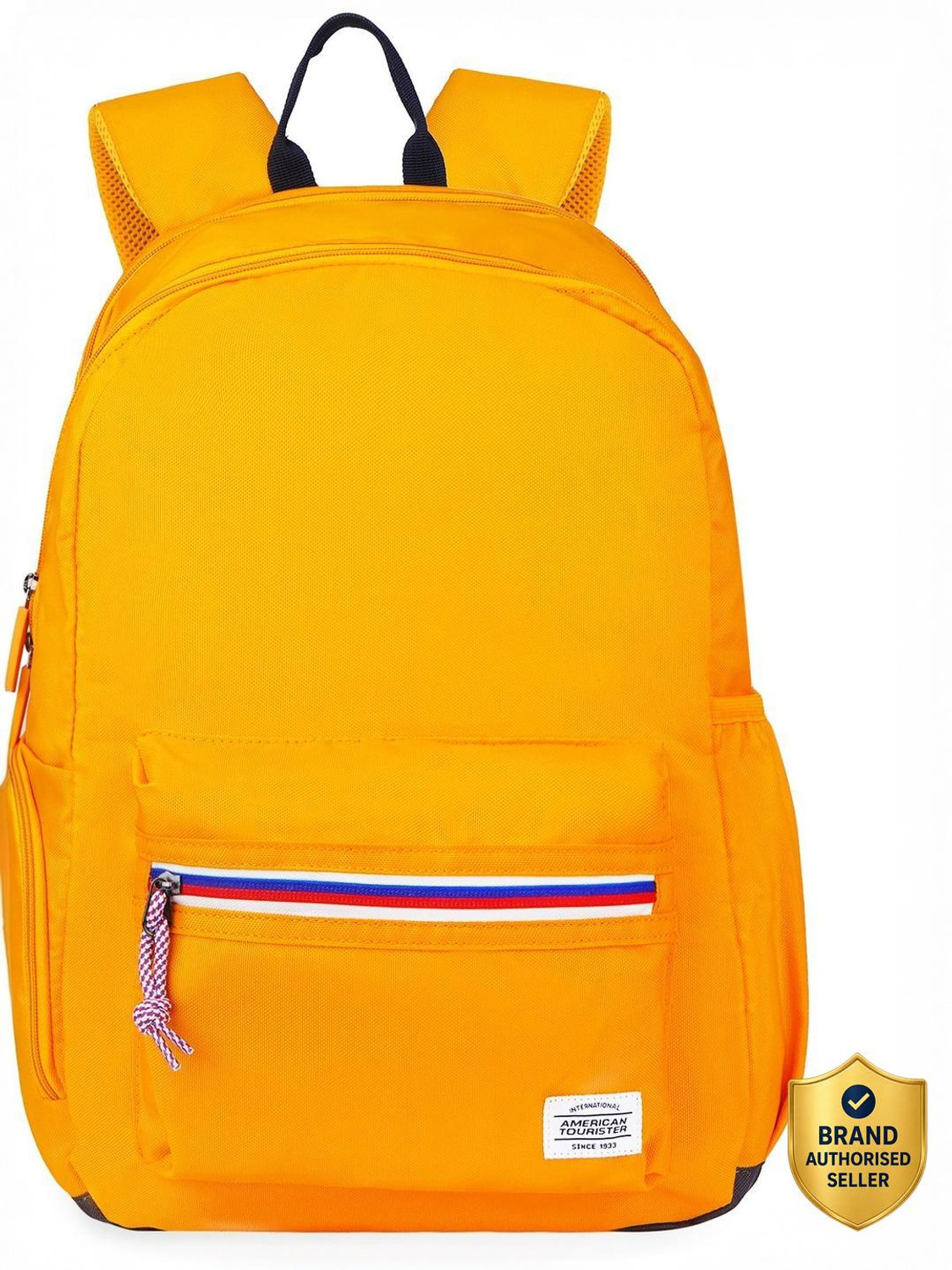 Image of AMERICAN TOURISTER Medium 28 L Laptop Backpack Carter College & Office Laptop Backpack with Front Organizer /Spacious Interiors (Yellow)