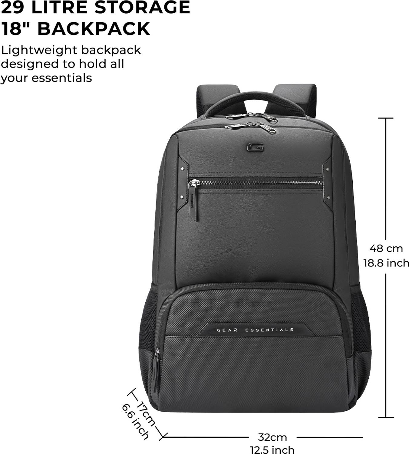 Gear Quantum 3 28L Antitheft Laptop Backpack - Image 3