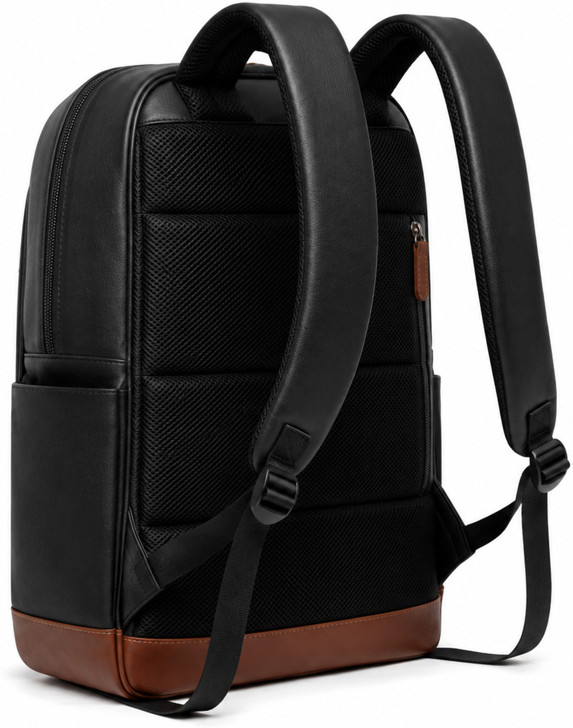Image of FUR JADEN Vegan Leather Premium Bag with 15.6 Inch Laptop Compartment 25 L Laptop Backpack