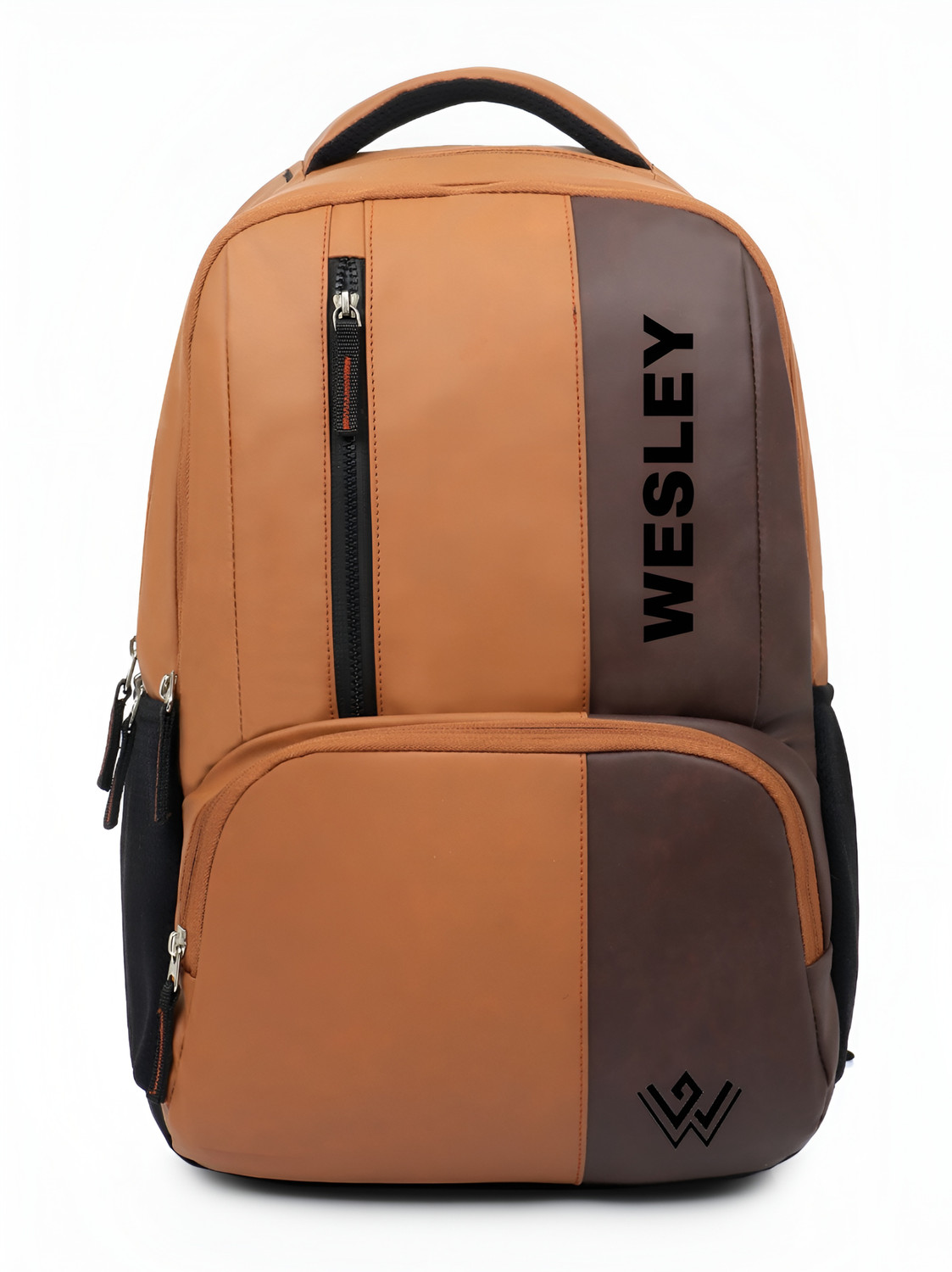 Image of WESLEY Vintage Faux Leather Pu Waterproof Unisex Office /College /Business /School /bags 35 L Laptop Backpack