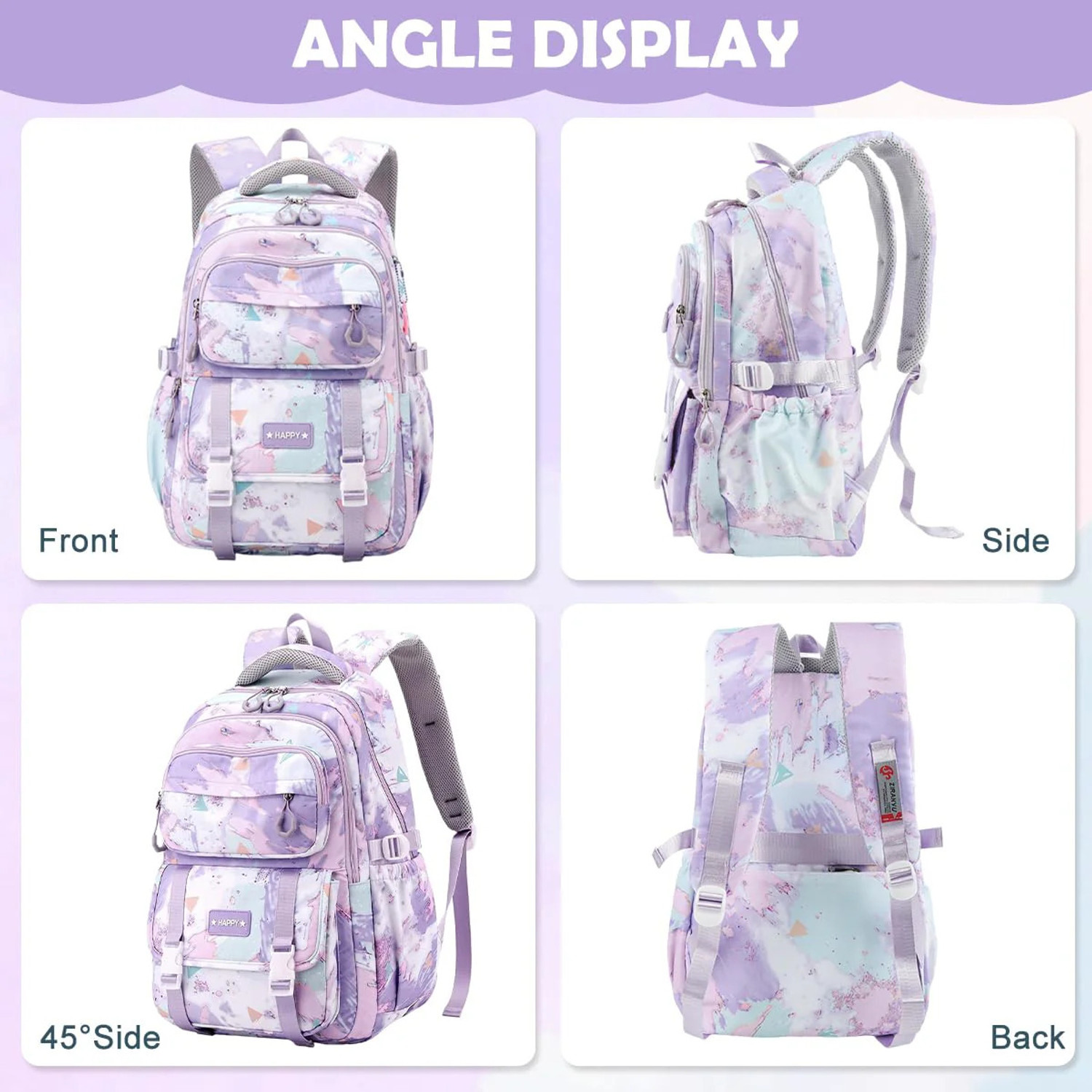 Image of Luman Attractive Girls College and Traveling, School Backpack Waterproof Backpack 34 L Laptop Backpack