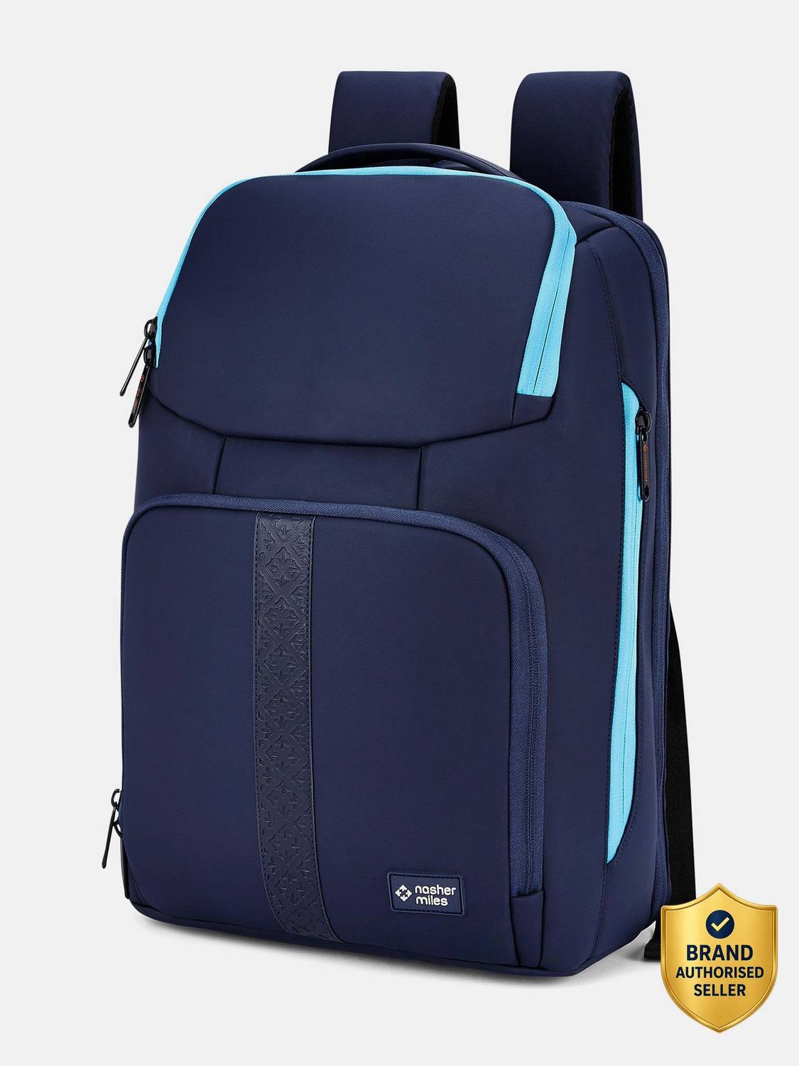 NASHER MILES Newark 31L Navy Blue Laptop Backpack Pack of 3 - Image 1