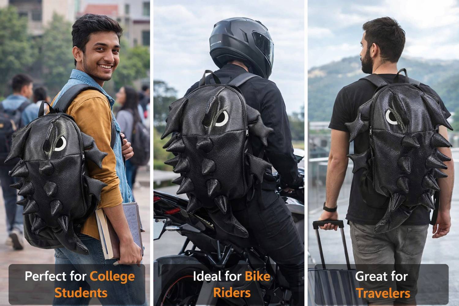 ride with style SMC002 5L Black Backpack - Image 1