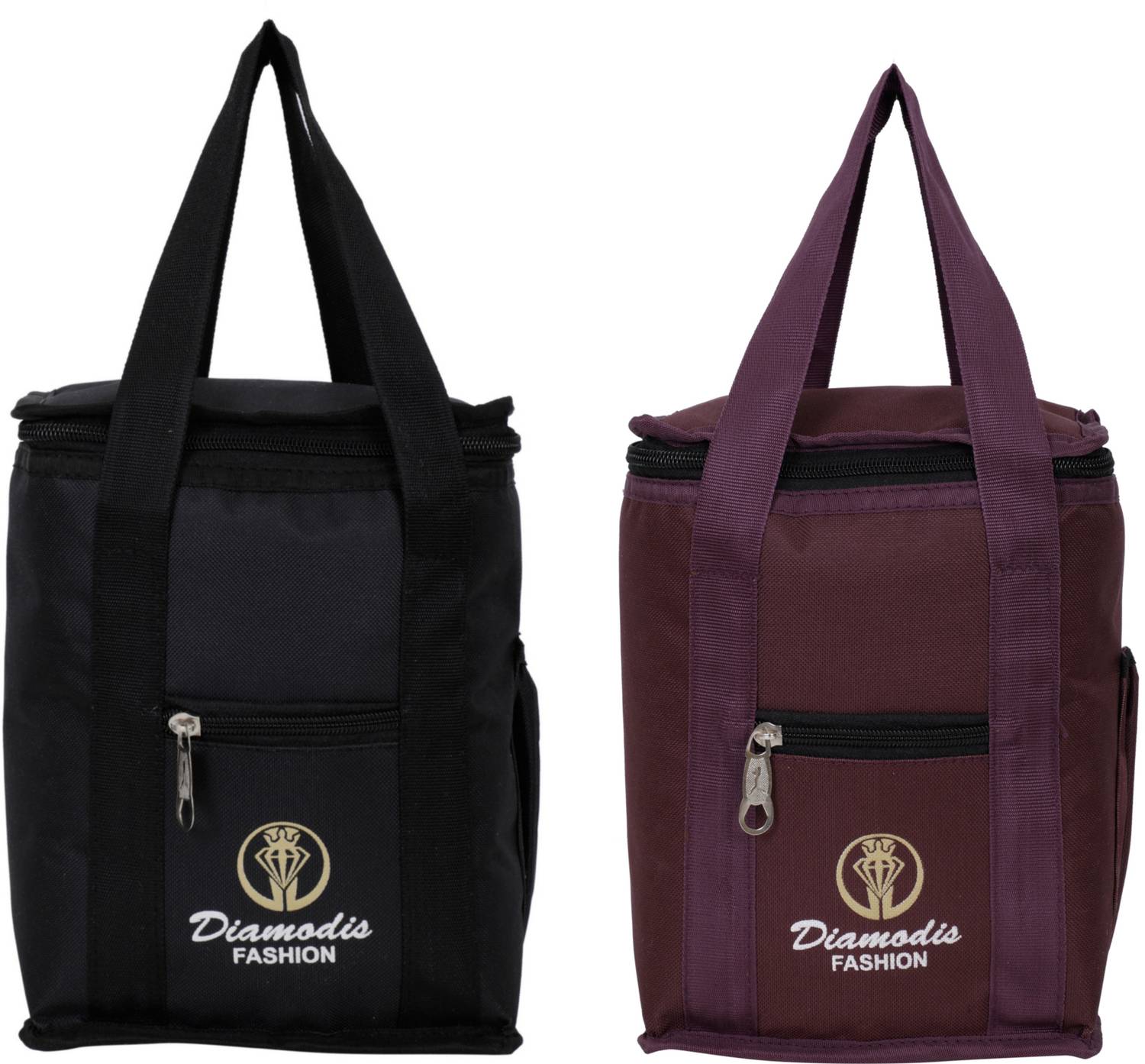 DIAMODIS FASHION All Age Combo 2 Lunch Bags Tiffin Bags Branded Premium Quality 07 School Office Waterproof Lunch Bag