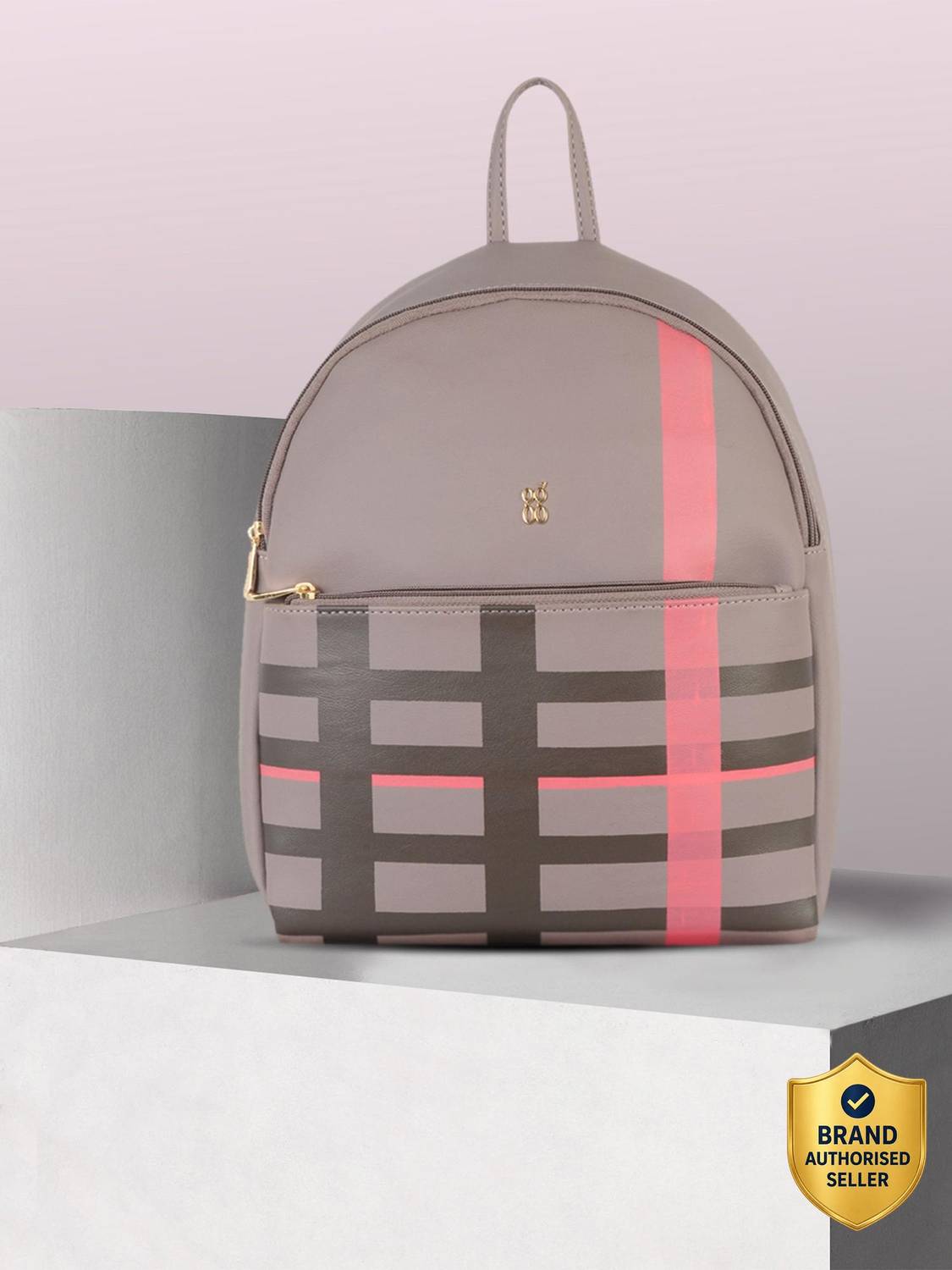 Baggit LXE KEVLAR E DIEGO LILAC CHALK 7 L Backpack