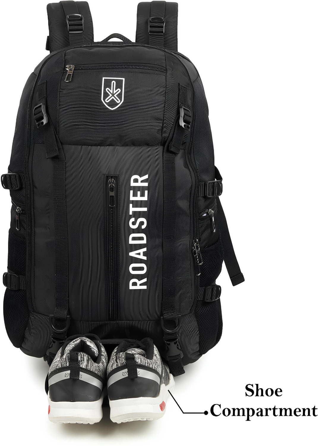 Image of Roadster Rider Multipurpose Unisex bag with Shoe Compartment /Raincover College travel 50 L Laptop Backpack