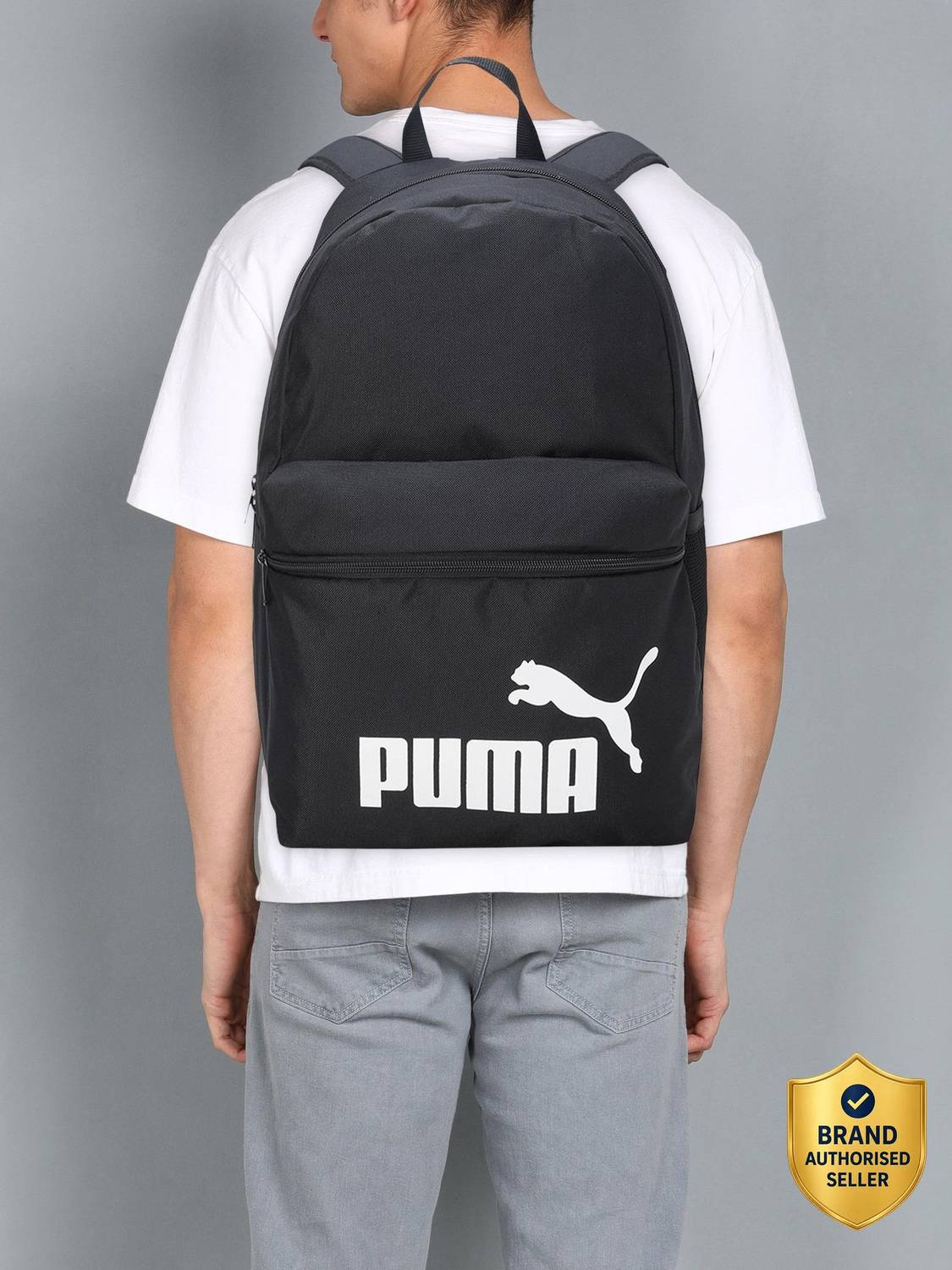 PUMA Phase 22L Black Laptop Backpack - Image 1