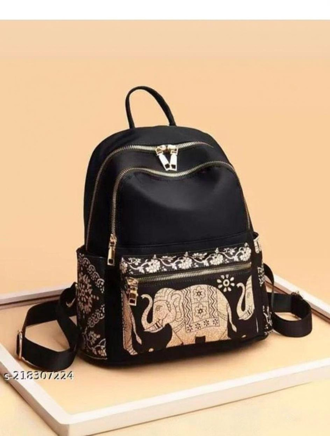 Image of Ignero elephant print Waterproof Lovely Backpack Shoulder Bag Ladies Shoulder Bags 25 L Backpack