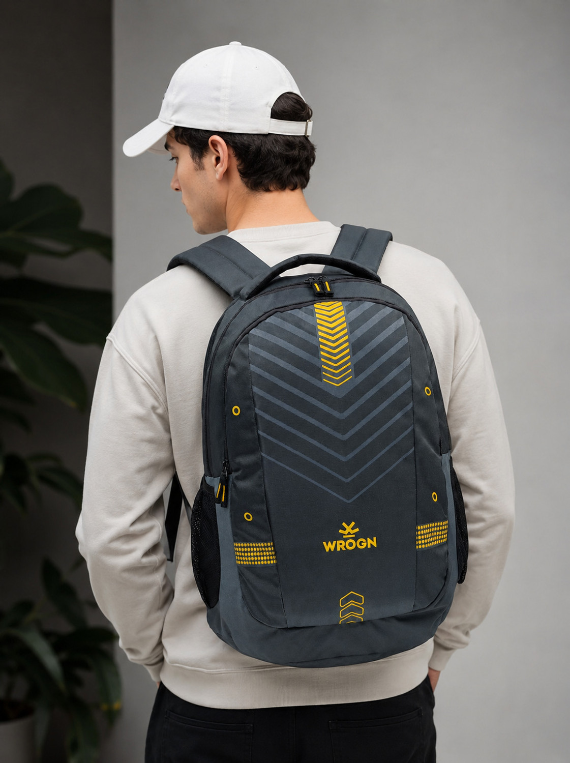 Image of WROGN Large 45 L Laptop Backpack Unisex Zipster with Rain Cover 45 L Laptop Backpack