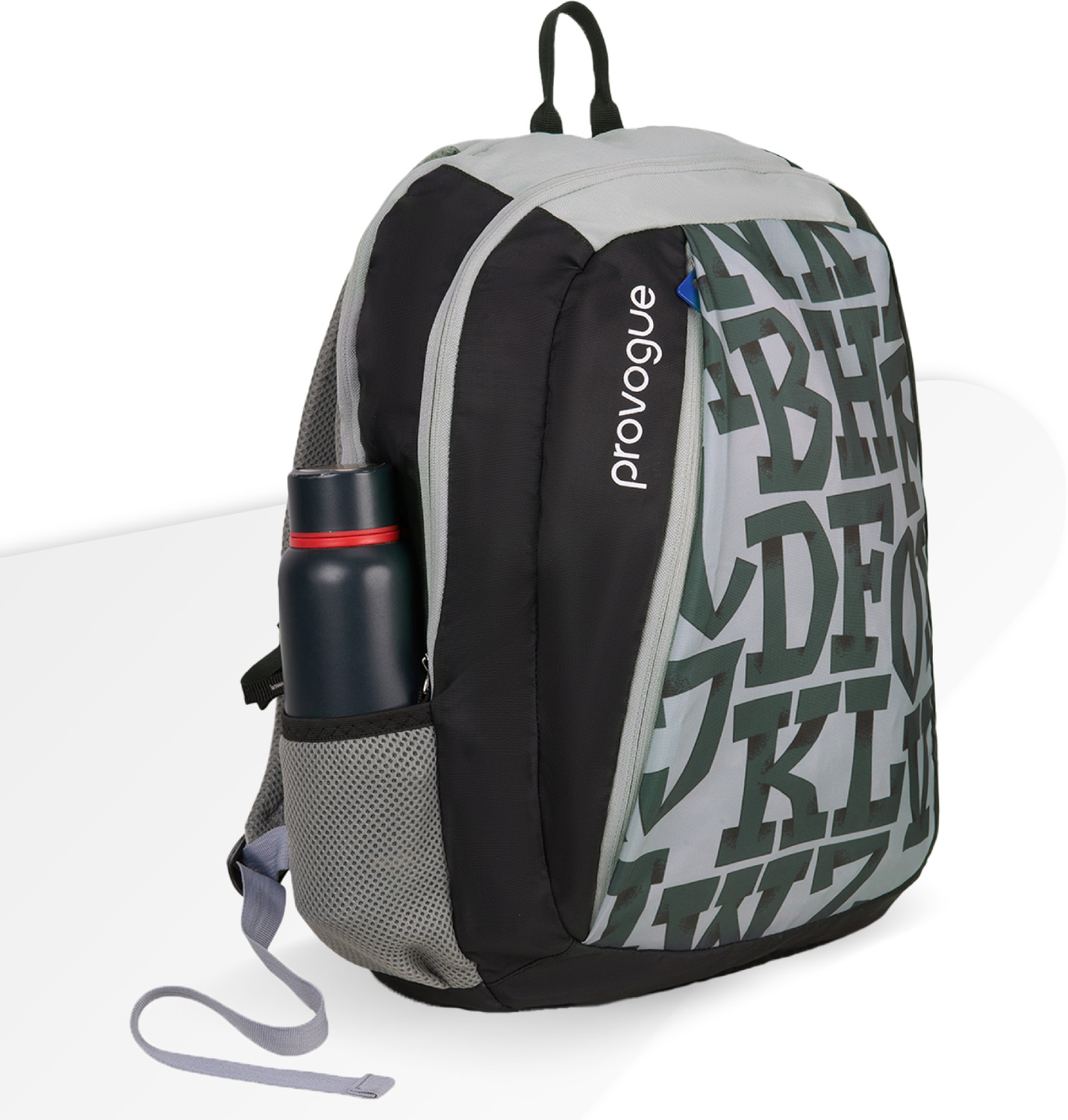 Image of PROVOGUE Alpha laptop bag with large compartments, bottle holder, Black, 25 Ltr 25 L Laptop Backpack