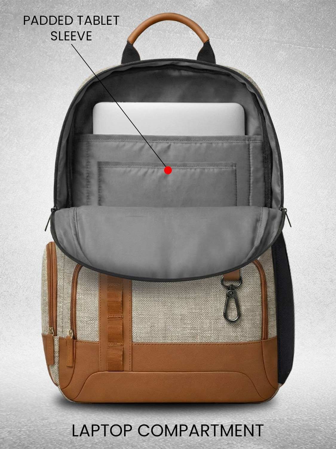 Image of WROGN Unisex Urban Heritage Pro Laptop Backpack with Anti Theft Pocket & Rain Cover 40 L Laptop Backpack