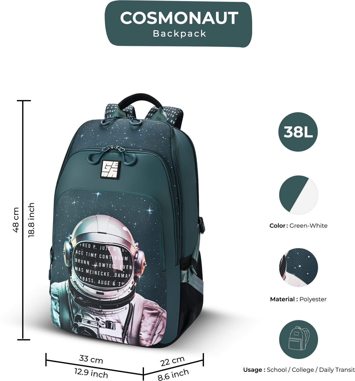Image of Gear Cosmonaut Backpack 19 inch /38L 38 L Backpack