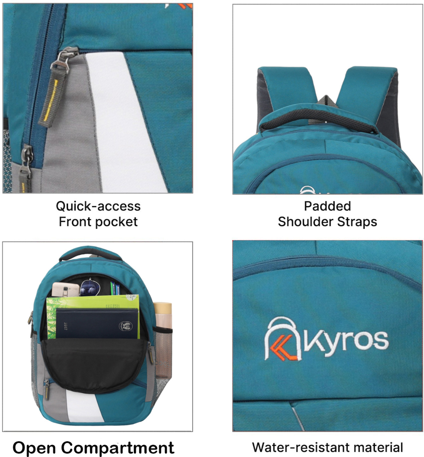 Image of Kyros bag for men &travel bags, laptop bag for men ,bags,college bags for men 45LMULTI Waterproof Backpack