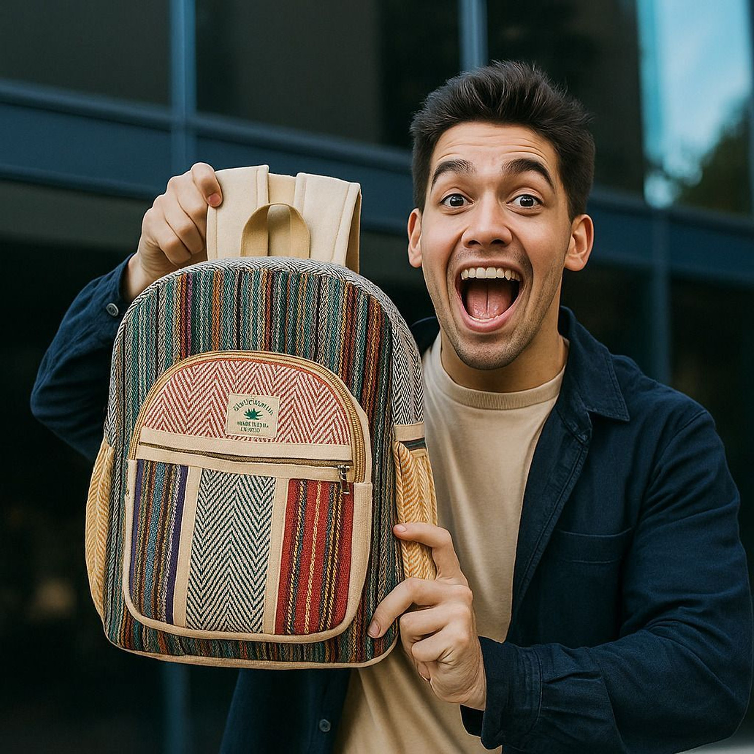 Image of The Hemp Collectives Urban Blend 25 L Laptop Backpack