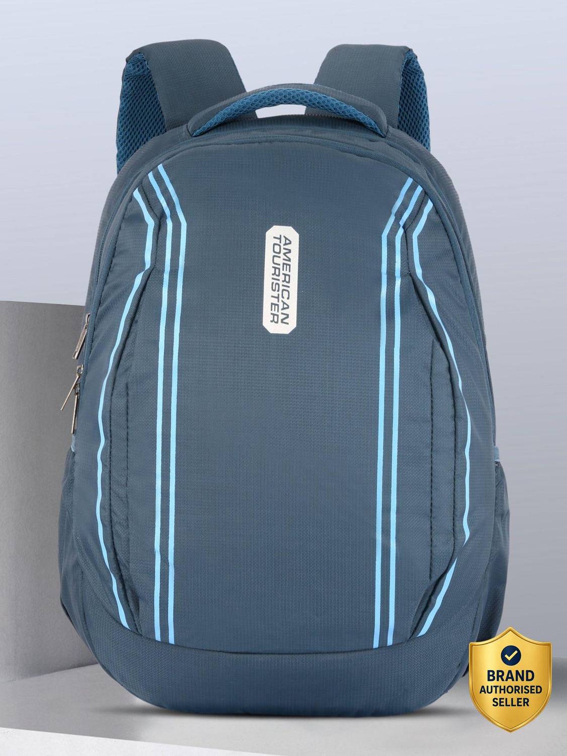 american tourister polyester 28 ltrs blue laptop backpack (AMT TECH GEAR LAPTOP BP 03-BLU) American Tourister Dashpop Spinner 77