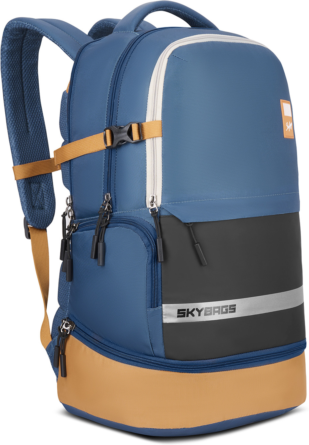 Image of SKYBAGS Basecamp 17 Inch Compatible Laptop Backpack with 3 Compartments & Rain Cover 40 L Laptop Backpack