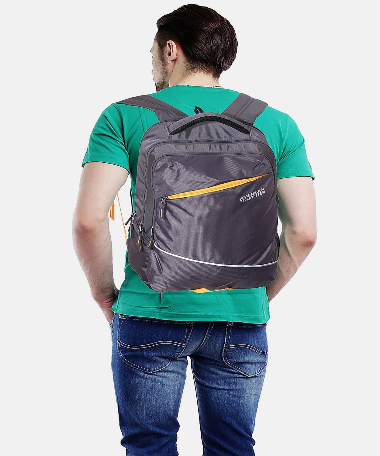 american tourister amt aero 21 l laptop backpack AMERICAN TOURISTER AMT Aero 21 L Laptop Backpack Grey - Price in India