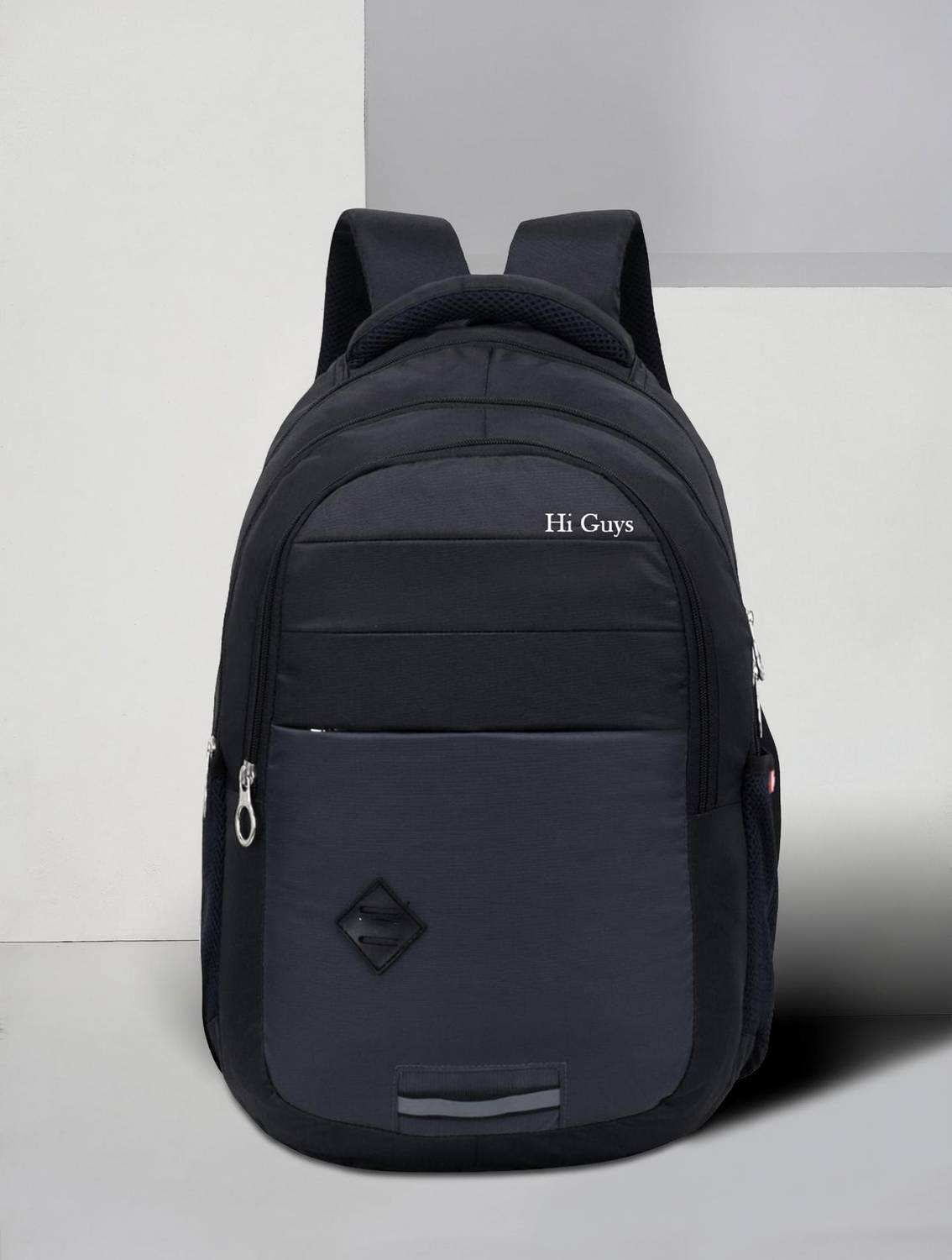 NorthZone Laptop Backpack Spacy unisex backpack with rain cover and reflective strip (Black) 30 L Laptop Backpack