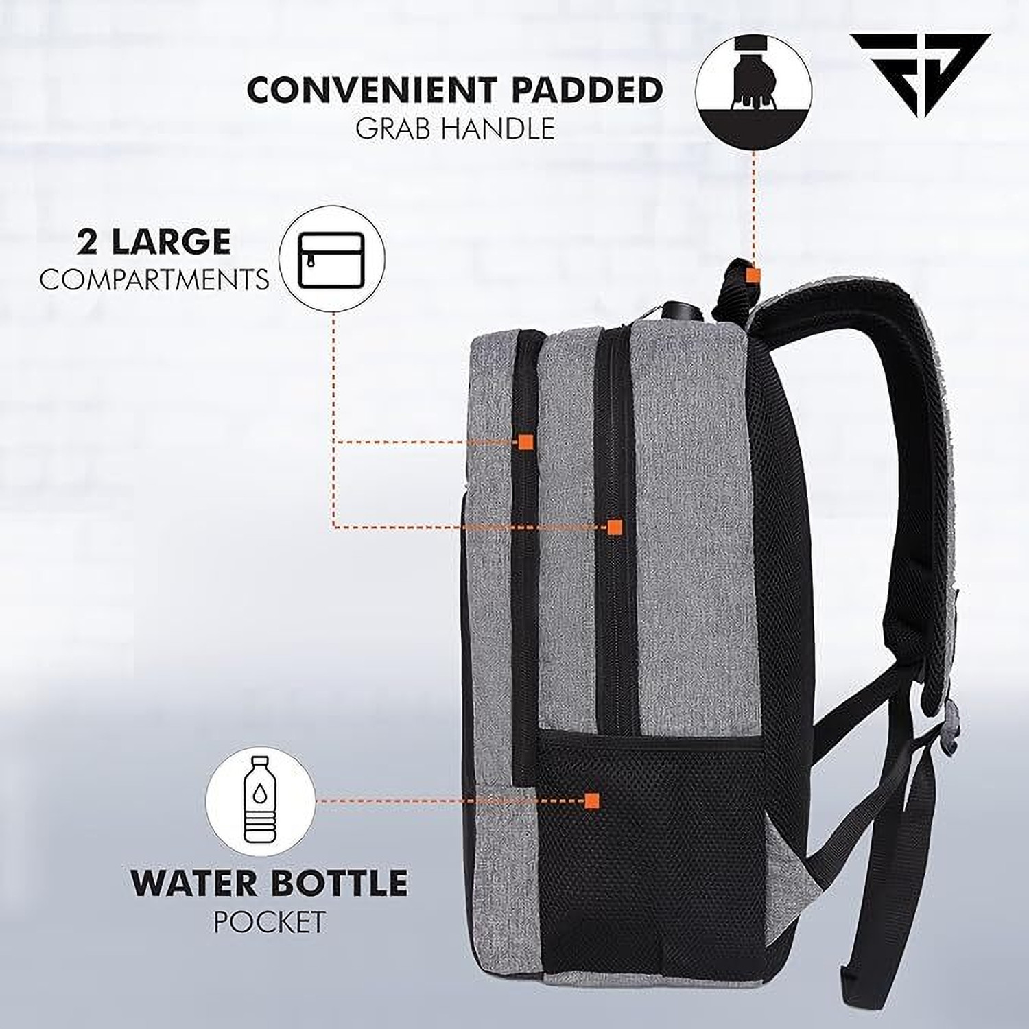 Image of FUR JADEN With Anti-Theft Number Lock, USB Charging Port & 15.6 Laptop Compartment 22 L Laptop Backpack