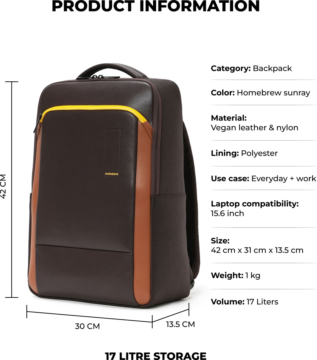 Image of Mokobara The Spacewalk Backpack 17 L Laptop Backpack