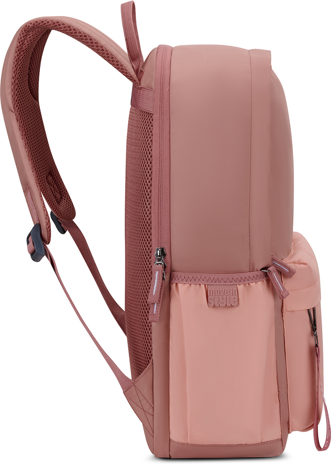 Image of SKYBAGS Small 18 L Laptop Backpack Fuse 15.6 inch Compatible Laptop Backpack with 2 Compartments & Side Bottle Pocket (Pink)