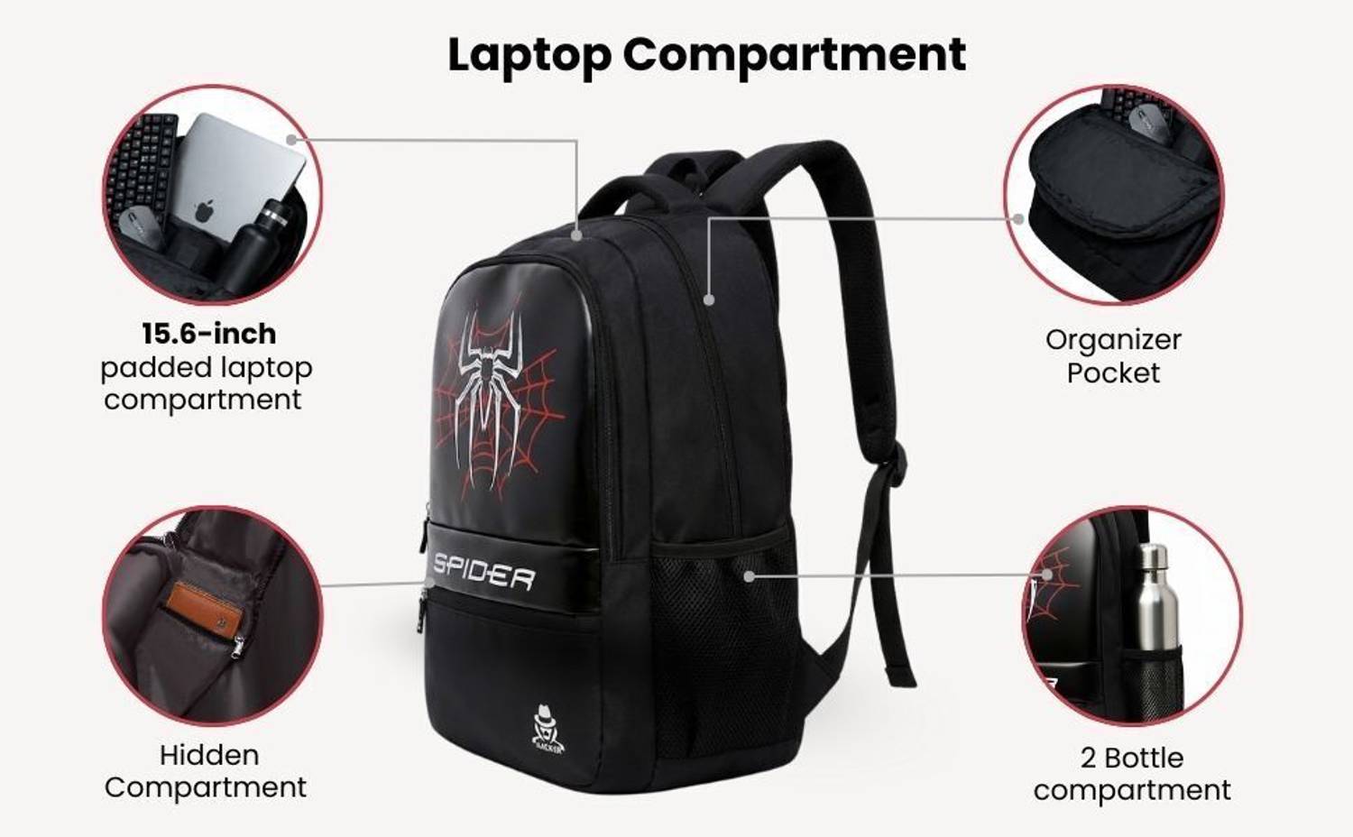 Yakuza Spider Printed Backpack 35L - Image 2