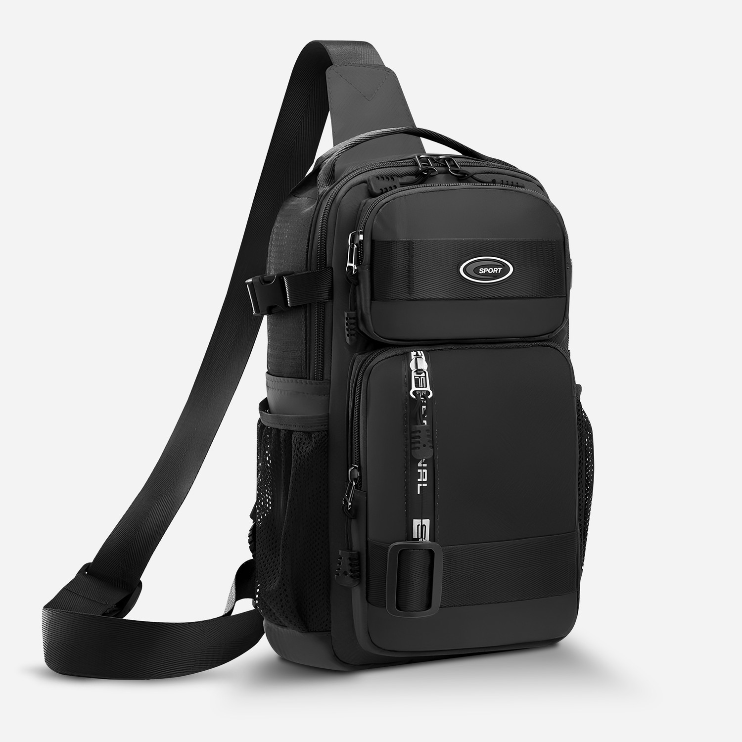 Image of CarryTrip Men Crossbody Bag Business Trend Cycling Hiking Travel Bag Fashion Shoulder Bag 8 L Backpack