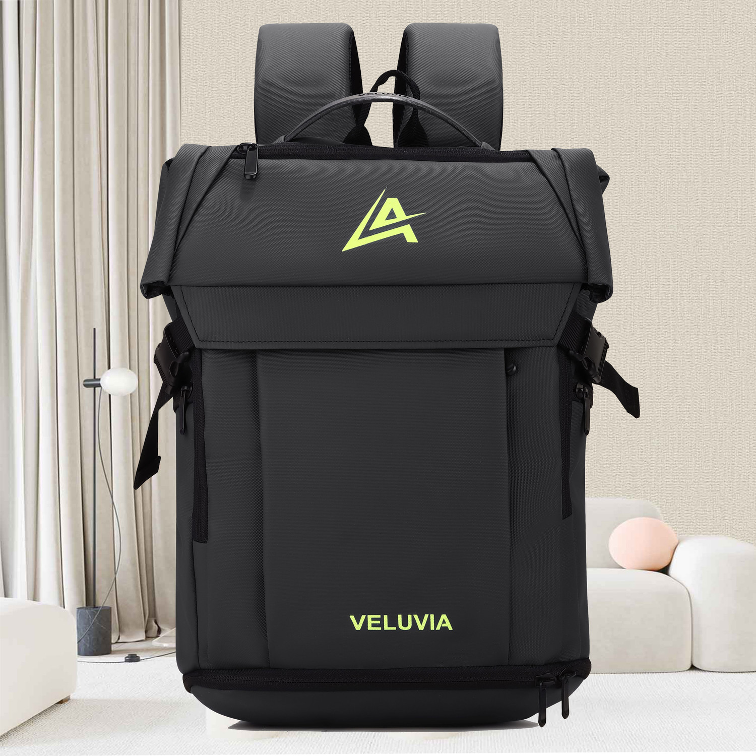 Image of veluvia 40L Waterproof Laptop Backpack with Smart Organizer Pockets for Men & Women 40 L Trolley Backpack