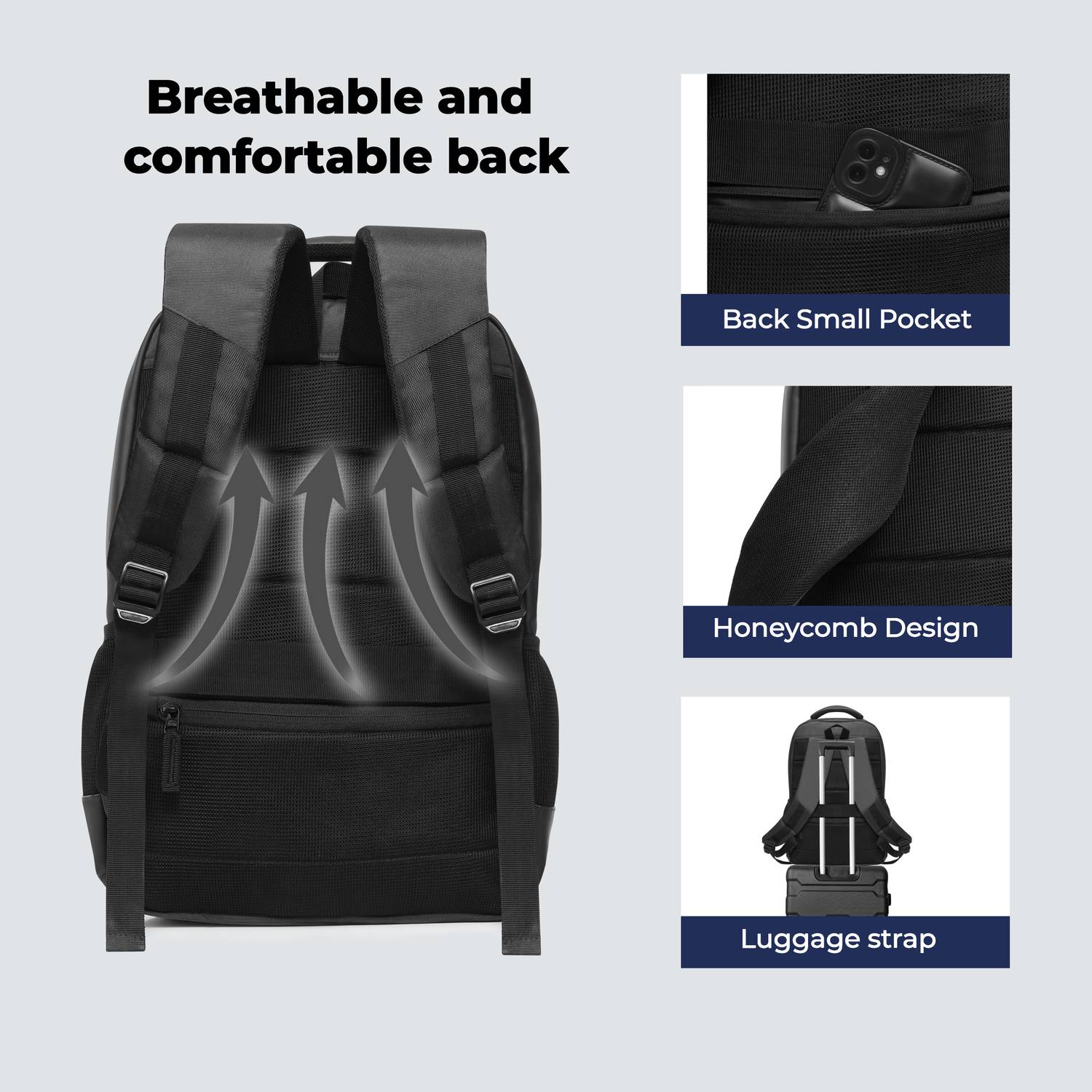 WROGN VINTAGE Anti-Theft 35L Laptop Backpack - Image 2