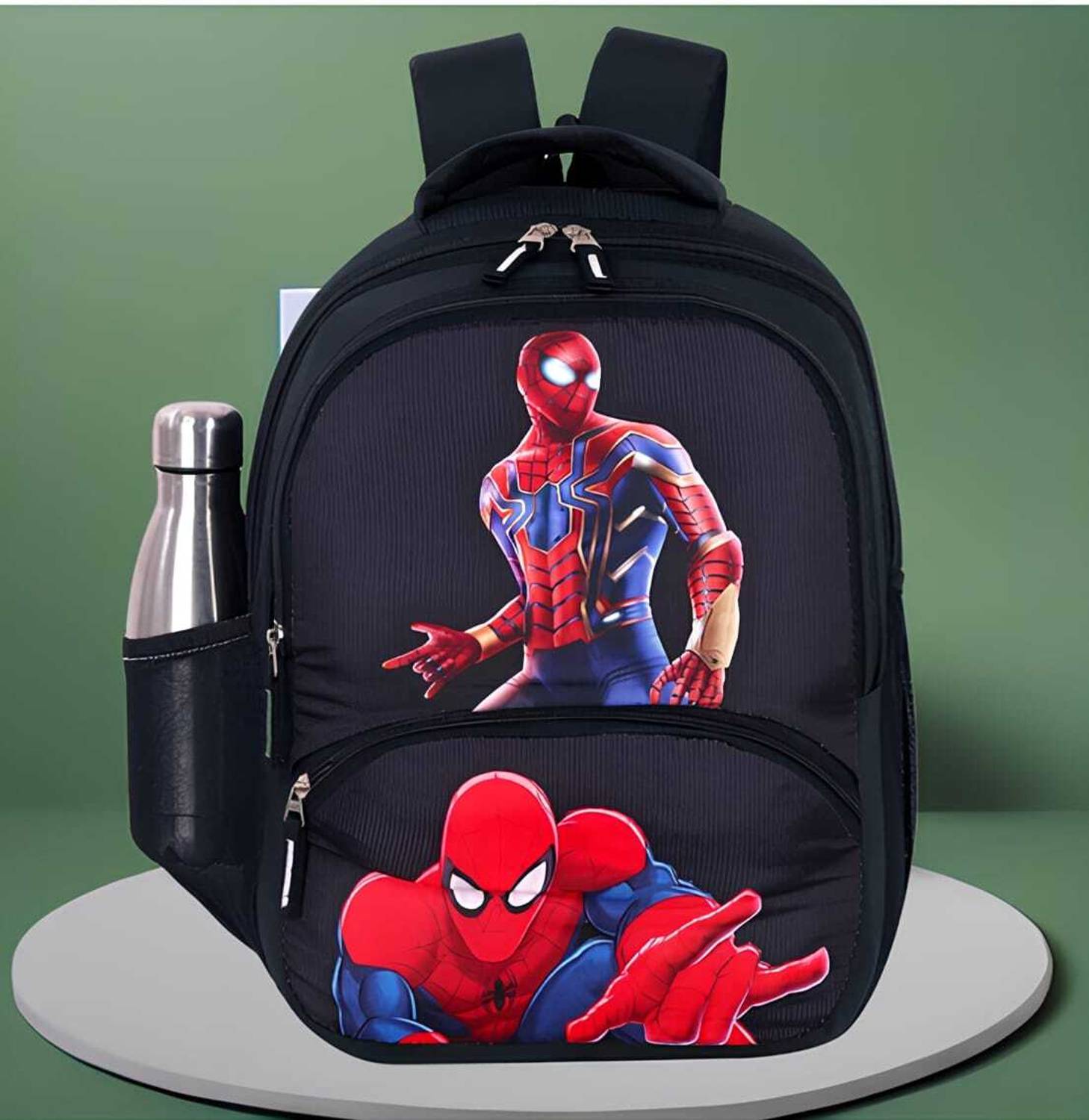 ADAAZEL Medium 22 L Backpack Cartoon School Backpack for Kids (4-12Yr) (Black) 22 L Backpack
