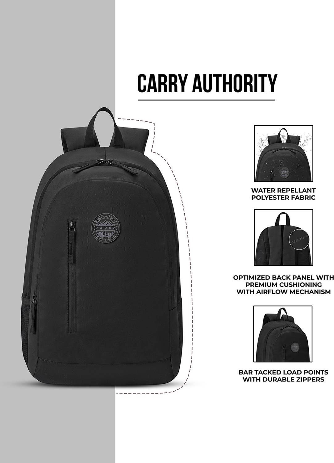 Gear Eco 4 19L Black Backpack - Image 5