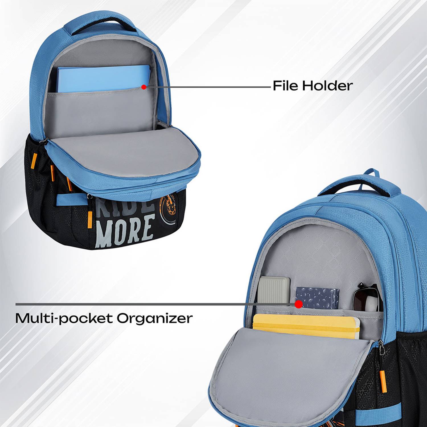 SAFARI Triplex 5 37 L Backpack Black - Price in India | Flipkart.com
