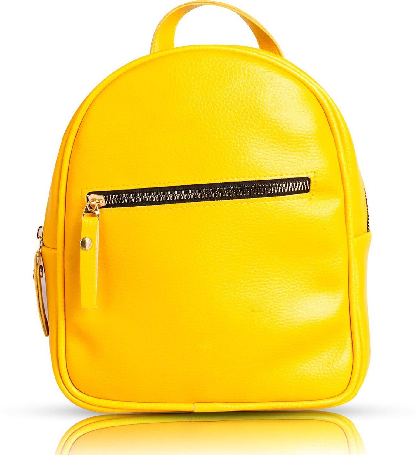 NEW ON TREND‼️MUSTARD YELLOW FAUX LEATHER BACKPACK BAG Eco Coated Backpack Duck Yellow - Mandarina Duck main image 2