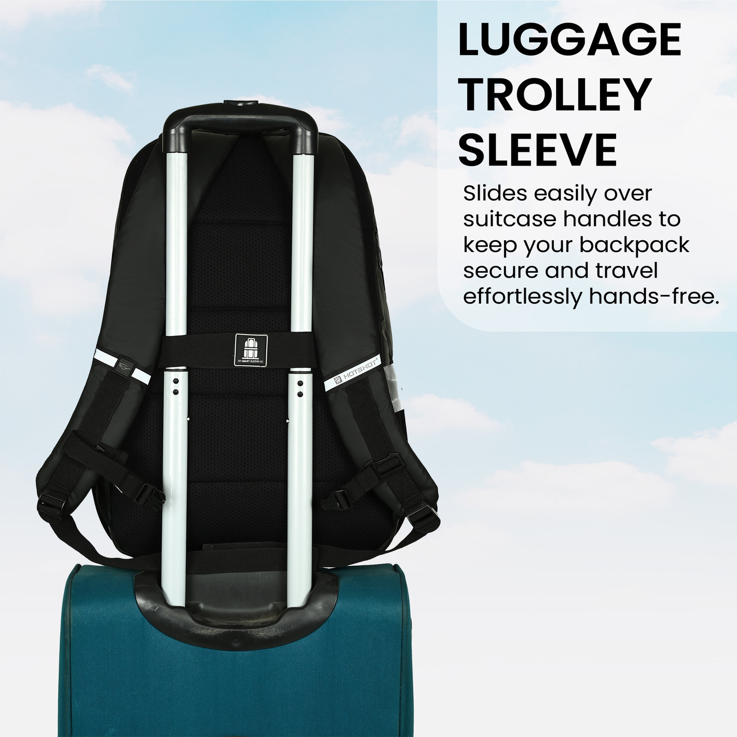 Image of HOT SHOT LAPTOP BAG|TROLLEY SLEEVE|CHEST STRAP|OFFICE,COLLEGE,TARVEL|bag for men & women 35 L Laptop Backpack