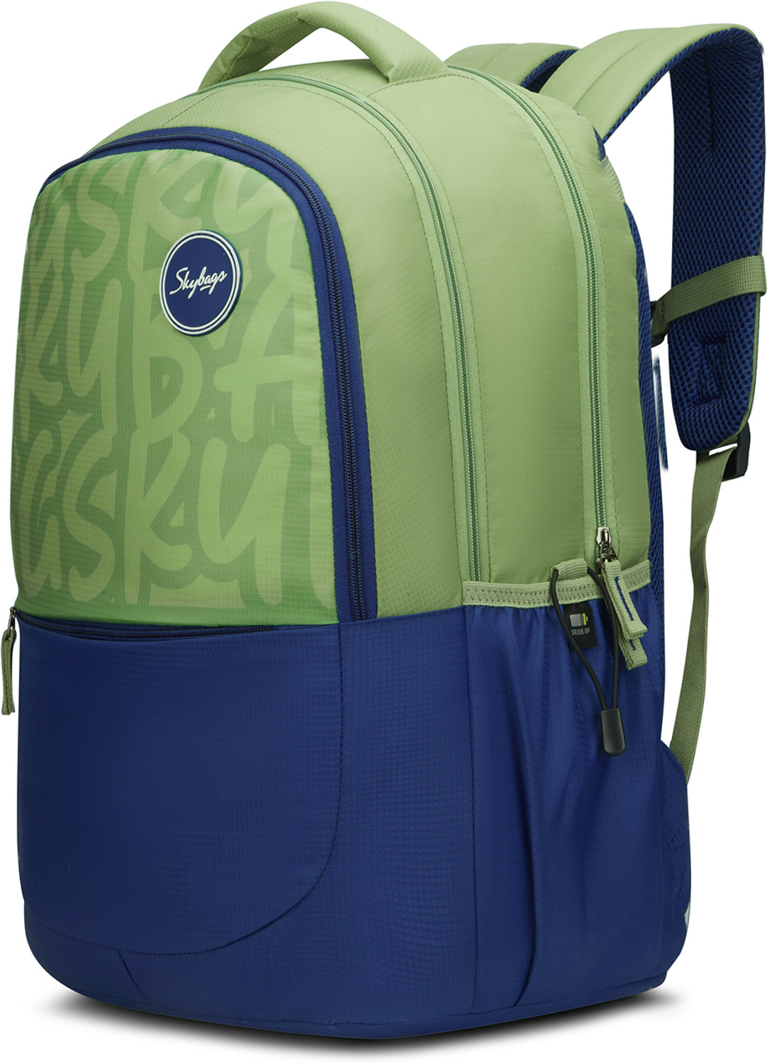 Image of SKYBAGS Klan Plus Caligraphy School Backpack for Boys & Girls with 3 Compartments 37 L Backpack