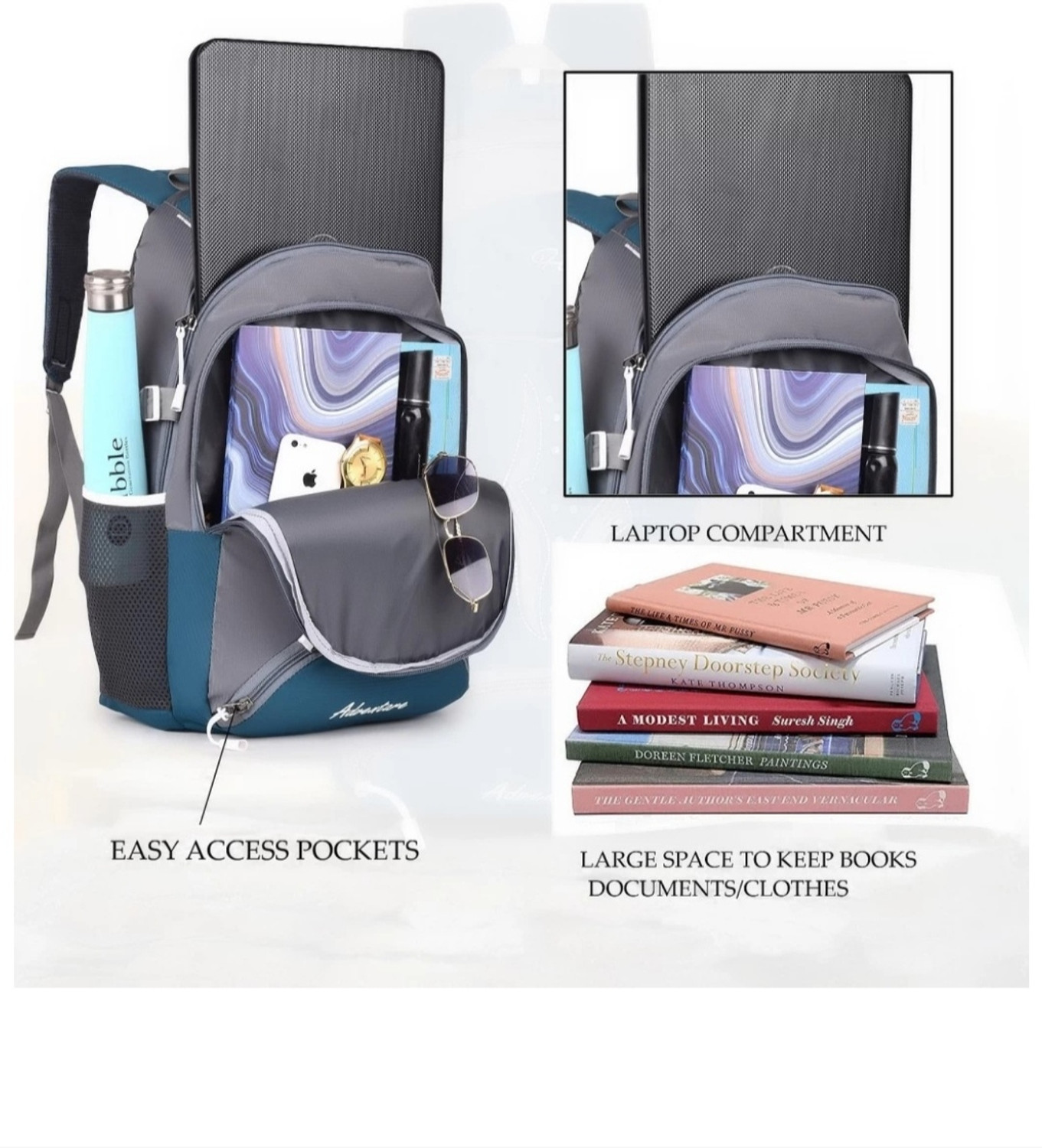 Image of FEXMON Multi-Use Water-Resistant Backpack for Daily Use College Office Study and Travel 25 L Laptop Backpack
