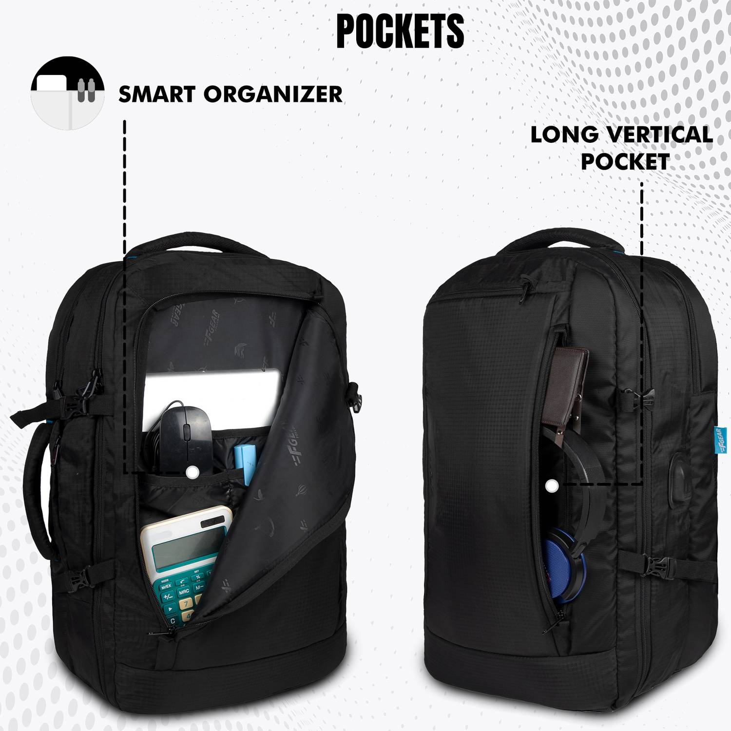 F Gear Blackhawk 40 L Laptop Backpack - Image 3