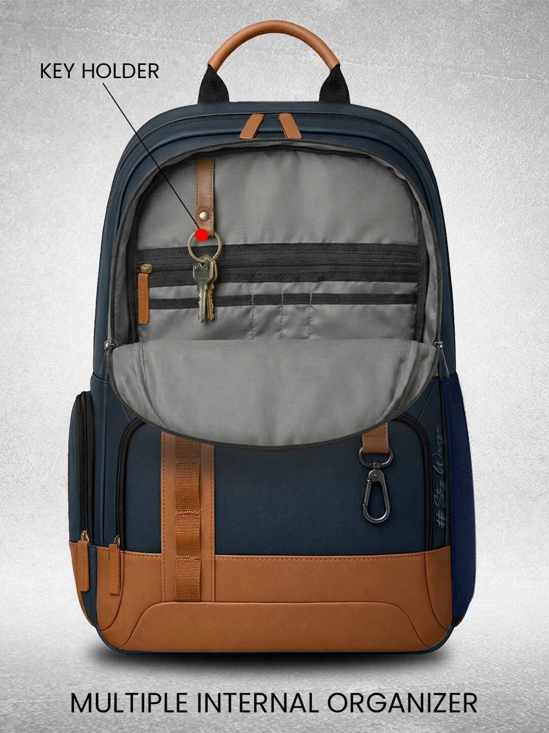 Image of WROGN Unisex Urban Heritage Pro Laptop Backpack with Anti Theft Pocket & Rain Cover 40 L Laptop Backpack