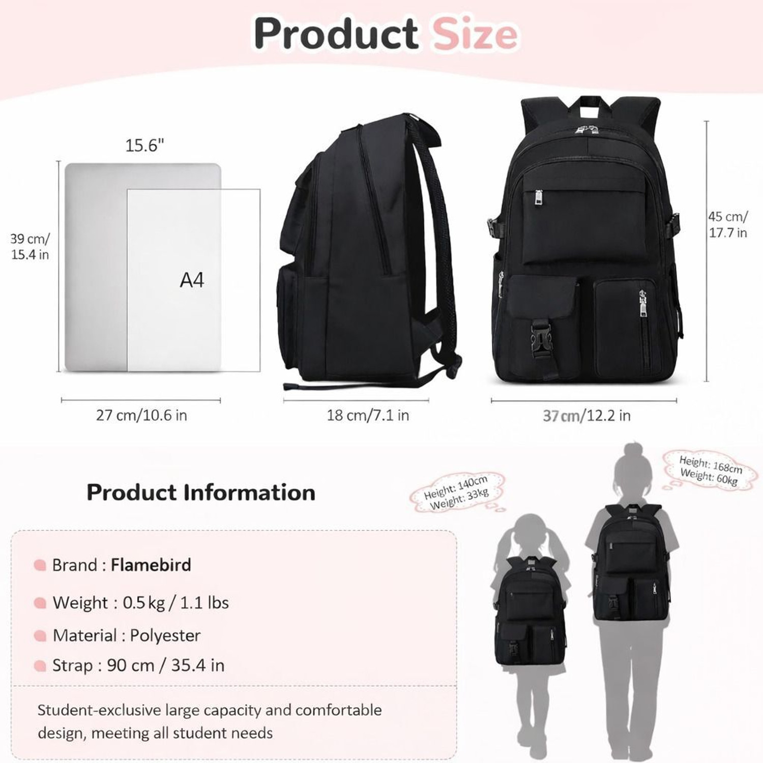 Image of toplis Backpack Purse for Women Convertible Travel Vintage PU Leather Shoulder Black 30 L Backpack