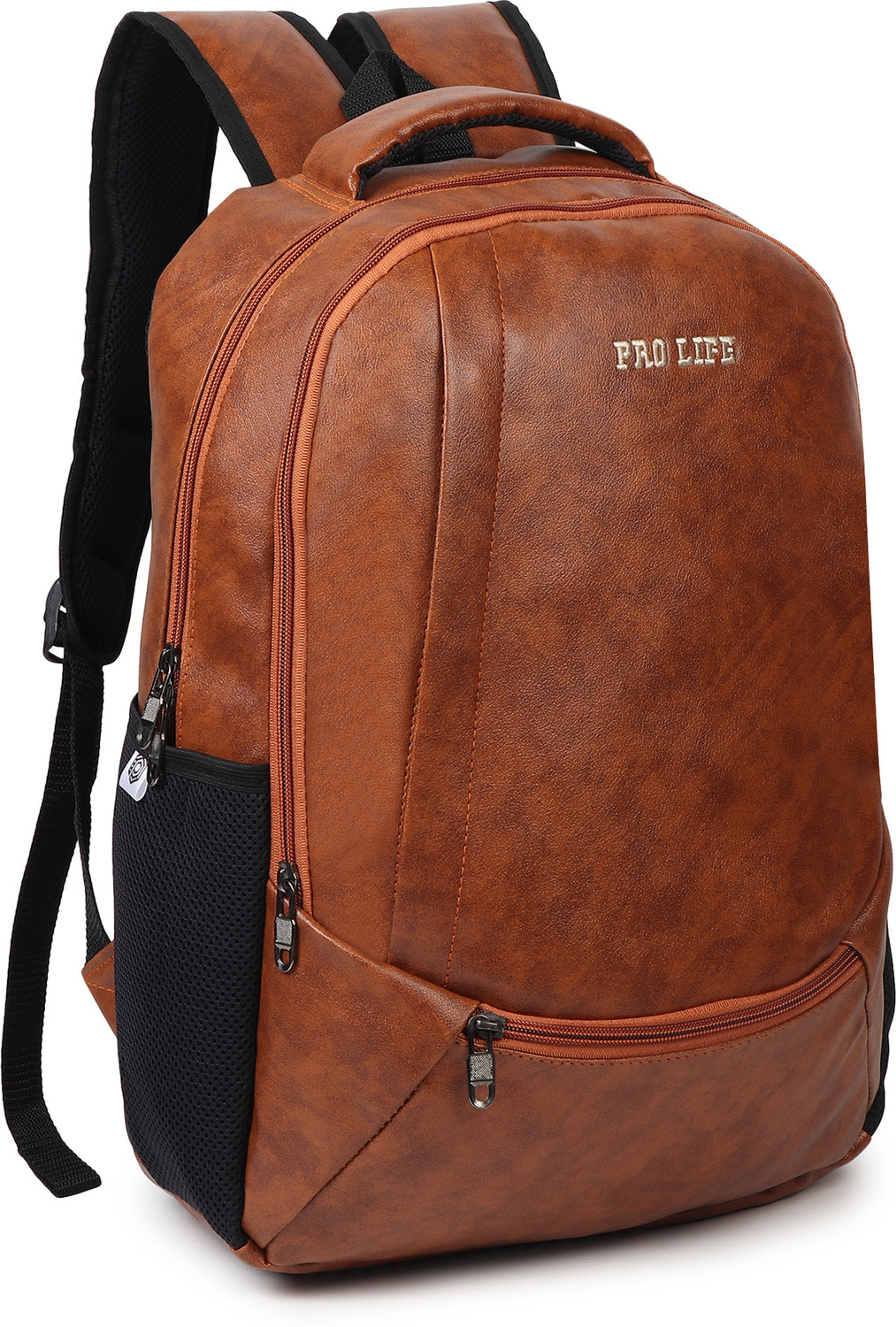 Image of Pro Life Water-Resistant Leather Backpack for Men Business, Travel, Office, College 30 L Laptop Backpack