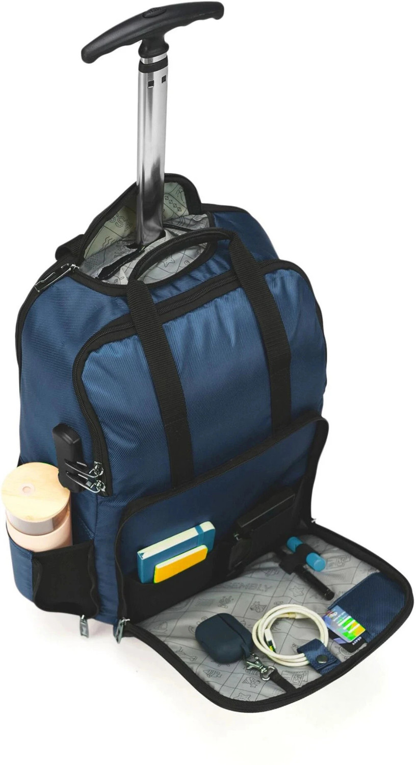 Image of Assembly Premium Laptop Trolley Roller Case - Two wheels - USB Charging Port 30 L Trolley Backpack