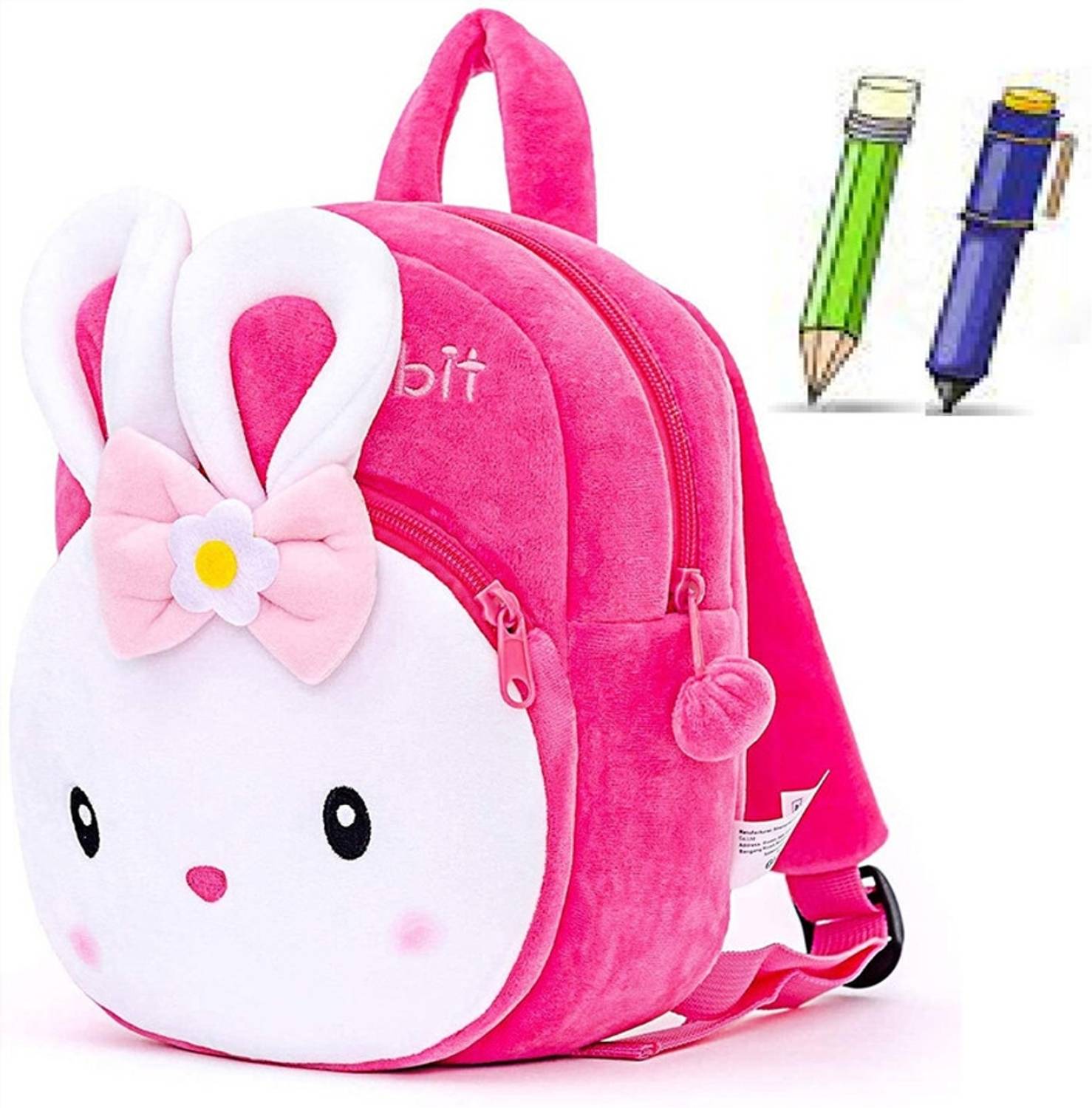 Bluemoon Kids School Bag Ksoft Plush Cartoon Baby Boys/Girls Plush Bag 10 L 10 L Backpack