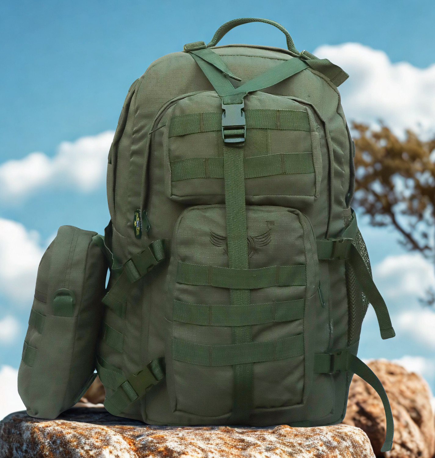 Image of AZAD Army Backpack WITH SLING BAG for casual USE with extra space 70 L Backpack
