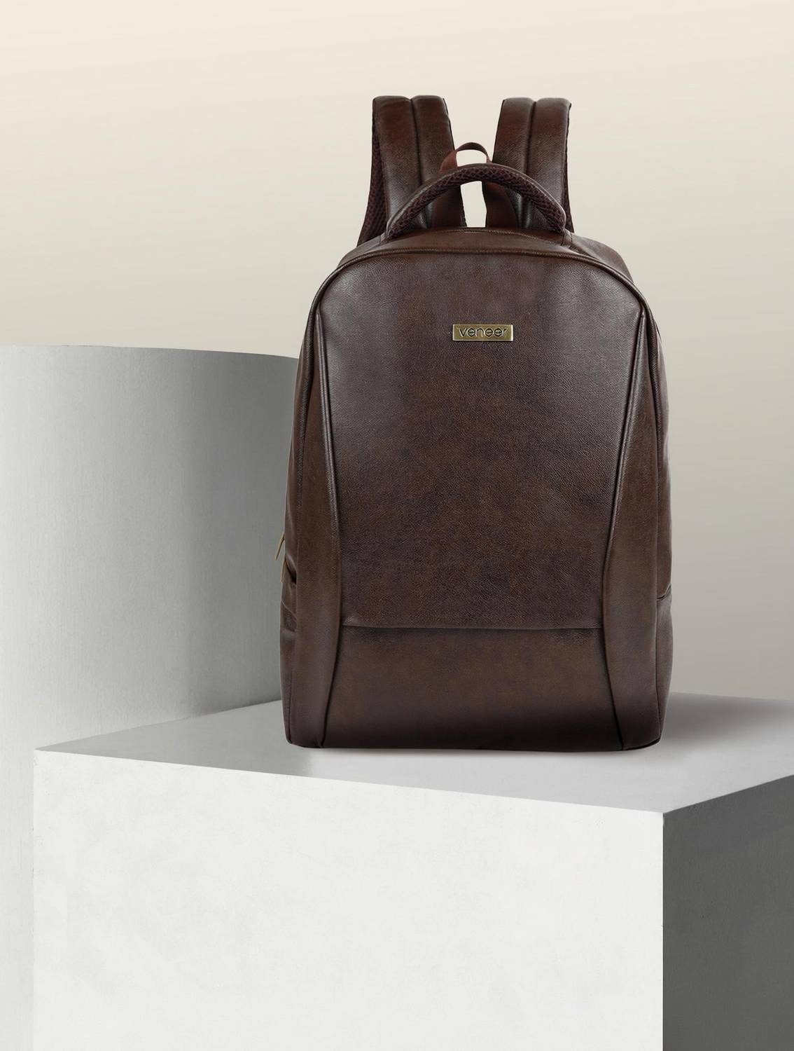 Veneer Classic Office Laptop Bags For, College, Travel Shoulder Backpack For Unisex 23 L Laptop Backpack