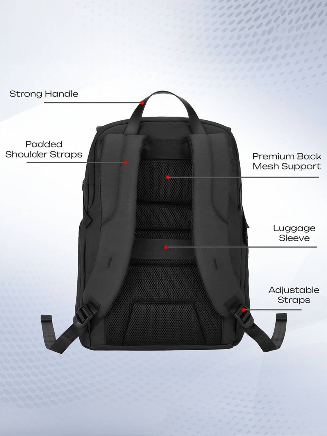 SAFARI Caden 25 L Black Laptop Backpack - Image 2
